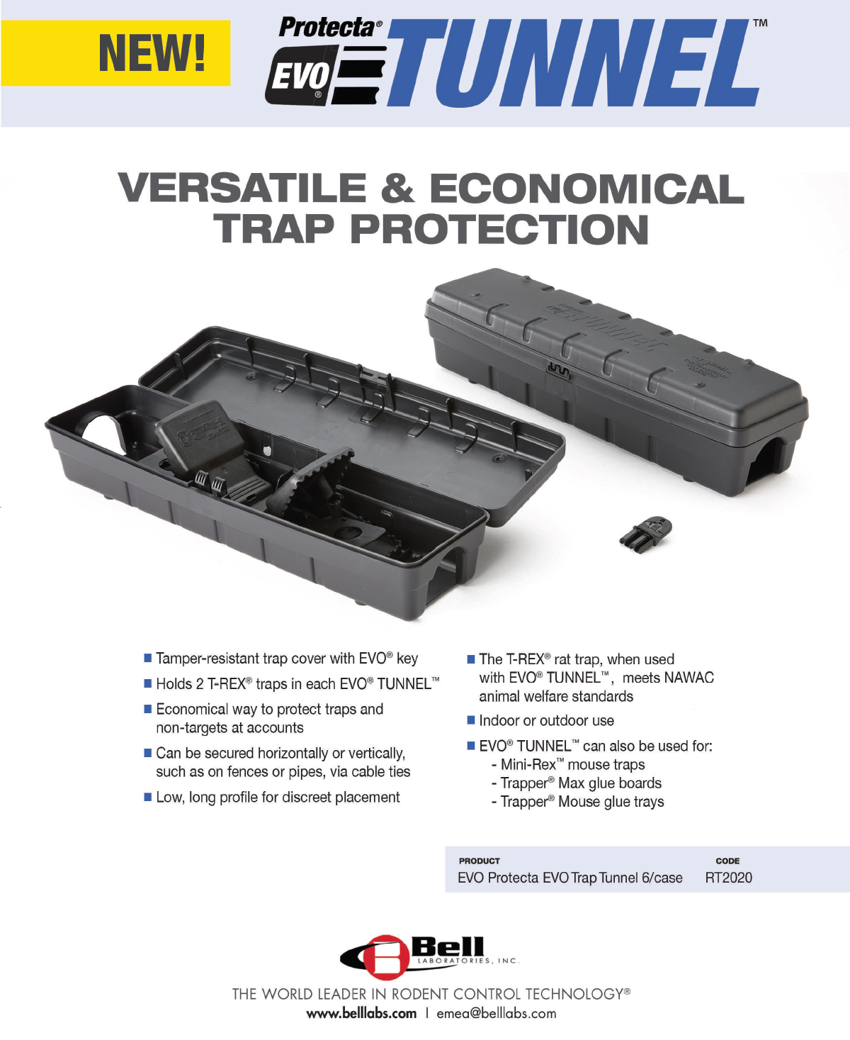 Protecta Eco Tunnel advert Bell Laboratories